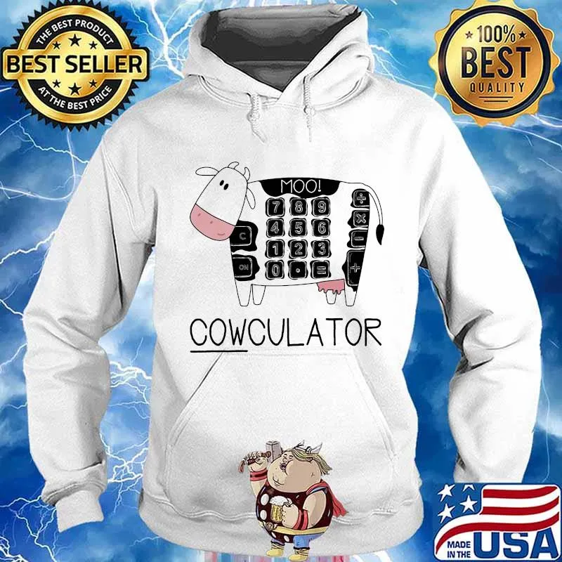 Official Cowculator Keyboard Math Shirt Hoodie