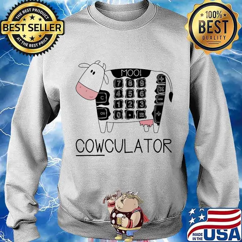 Official Cowculator Keyboard Math Shirt Sweater