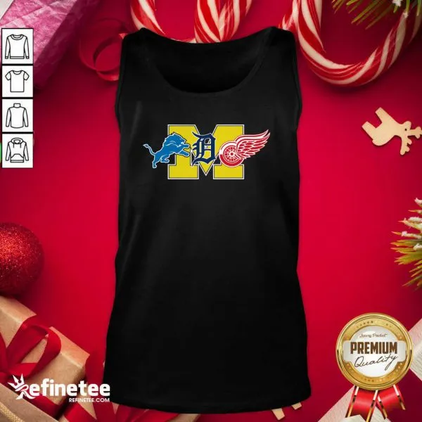 Official Detroit Lions Detroit Red Wings Danville Blue Devils Shirt - Image 3