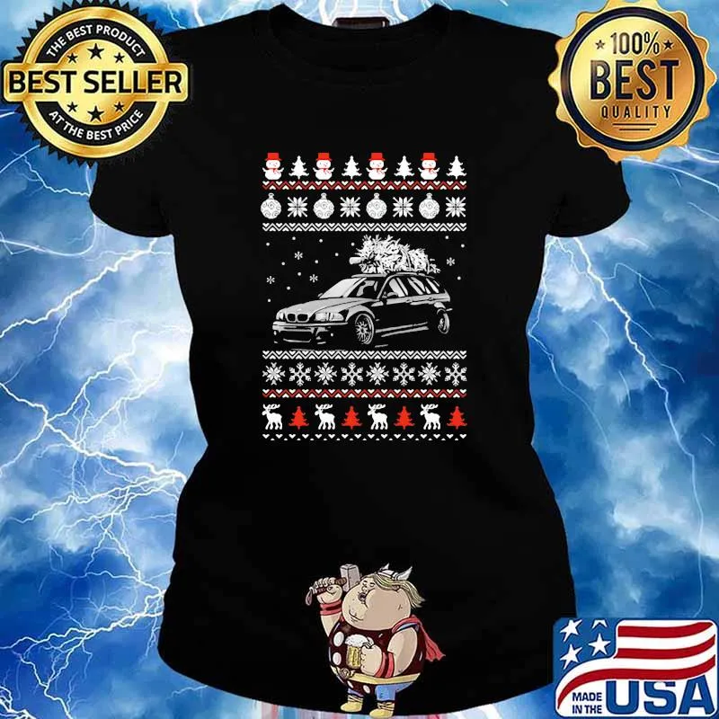 Official E46 Touring Christmas s Ladies tee