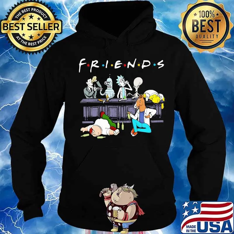 Official Friends Rick Horse Drink Wine Reservoir Drinkers Shirt Hoodie