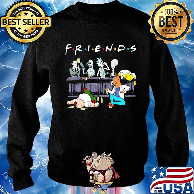 Official Friends Rick Horse Drink Wine Reservoir Drinkers Shirt Sweater