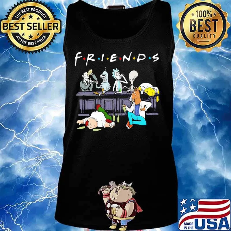 Official Friends Rick Horse Drink Wine Reservoir Drinkers Shirt Tank top