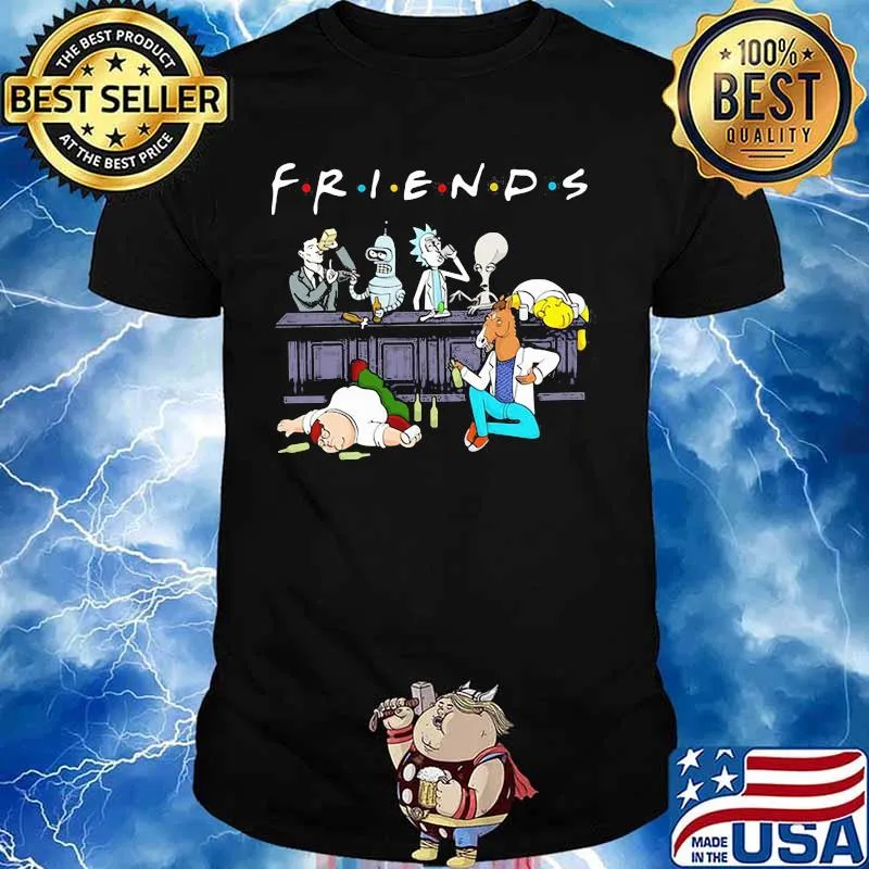 Official Friends Rick Horse Drink Wine Reservoir Drinkers Shirt
