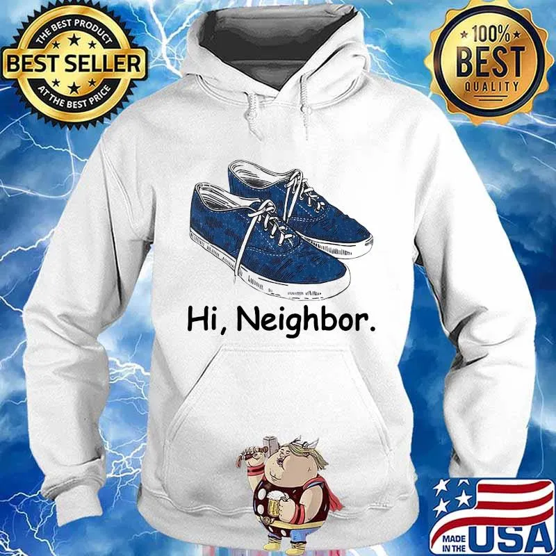 Official Hi Neighbor Shoe Blue Shirt Hoodie