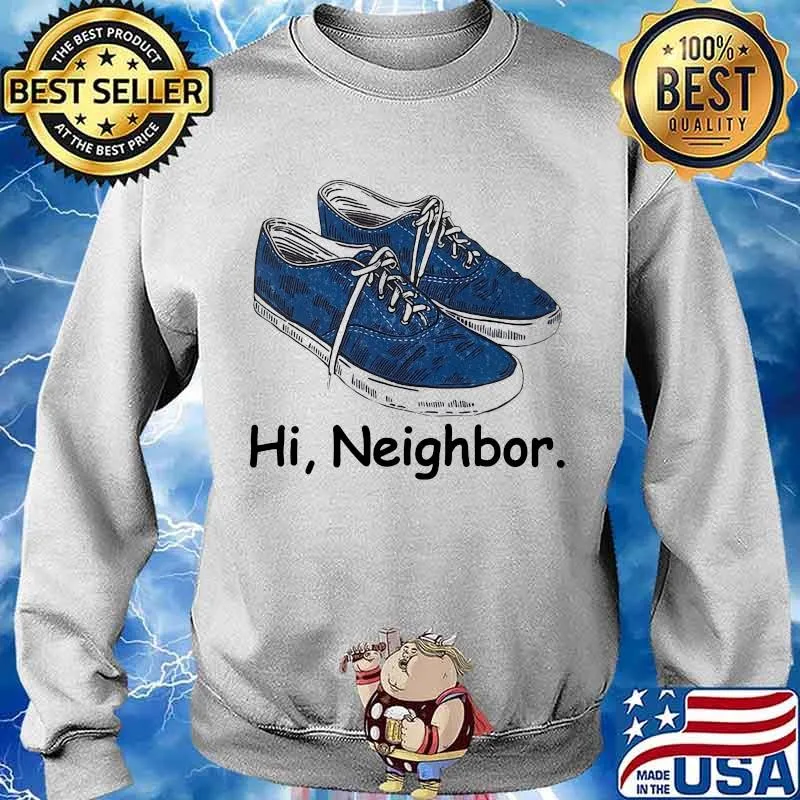 Official Hi Neighbor Shoe Blue Shirt Sweater