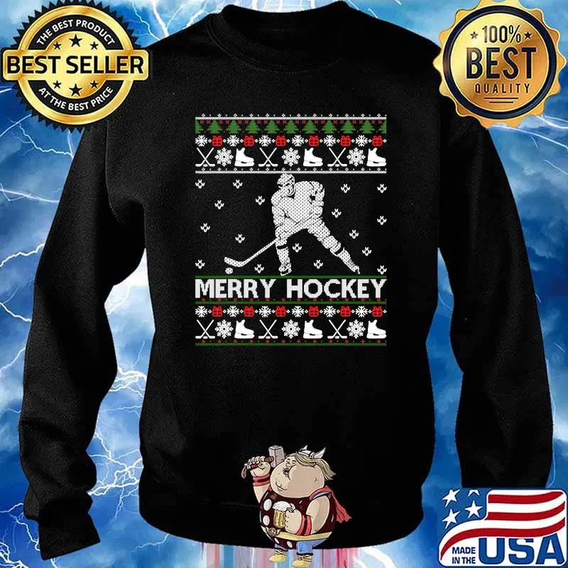 Official Hockey Merry Christmas Shirt Sweater