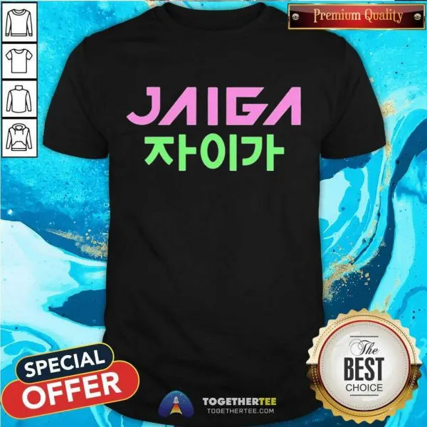 Official Jaiga Merch Jaiga Korean Themed With Globe Shirt