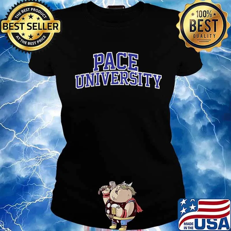 Official Pace University blue Shirt Ladies tee