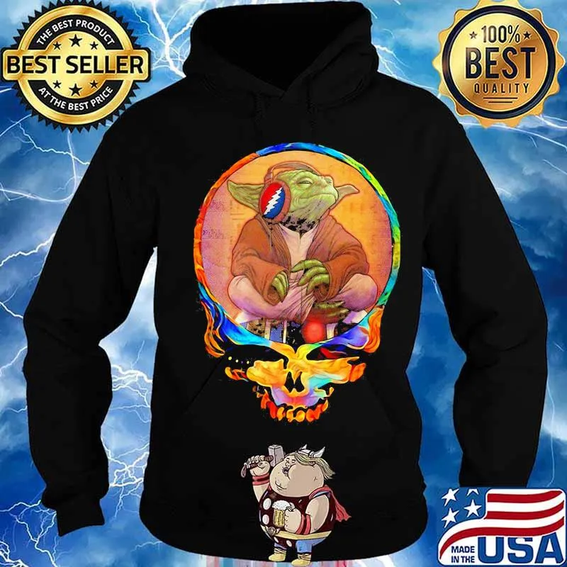 Official Skull Yoda Listen To Grateful Dead Shirt Hoodie