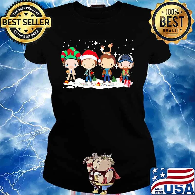 Official Supernatural merry Christmas s Ladies tee
