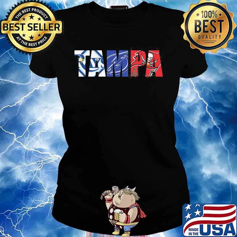 Official Tampa Football Bay Lightning Tampa Bay Buccaneers Shirt Ladies tee
