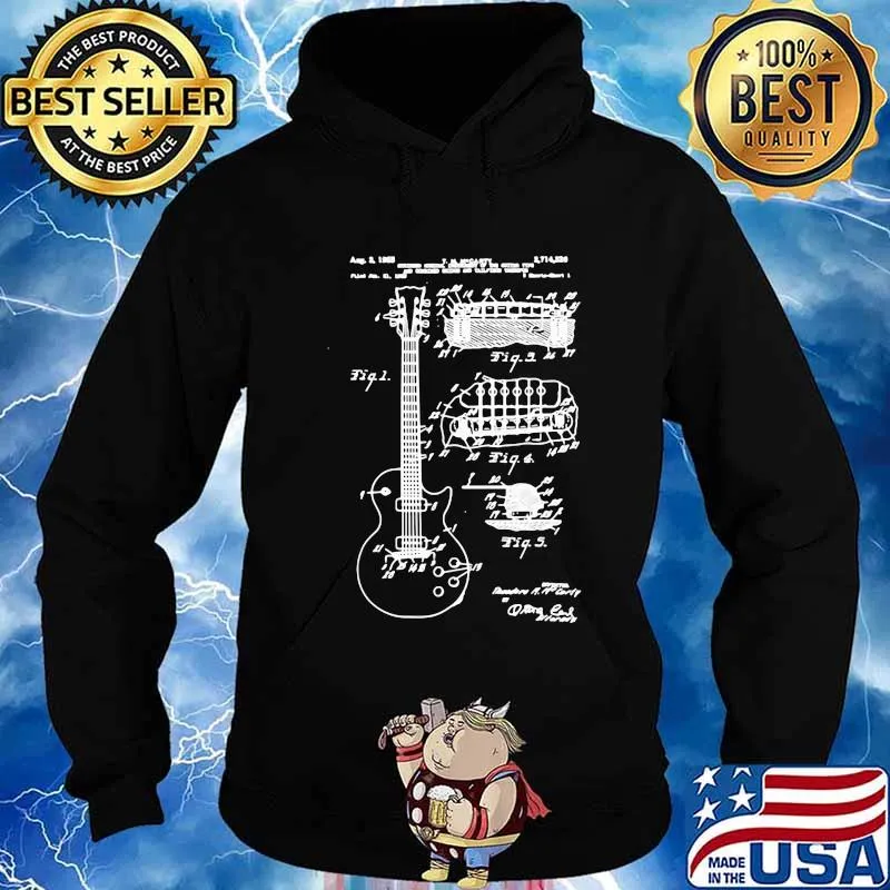 Official Vintage Guitar Print 1955 Shirt Hoodie