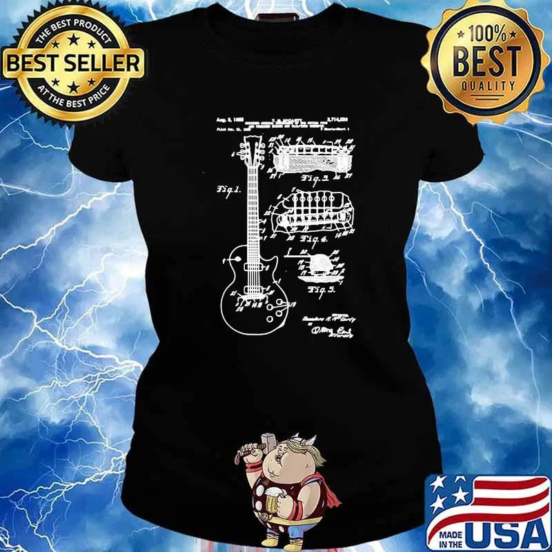 Official Vintage Guitar Print 1955 Shirt Ladies tee