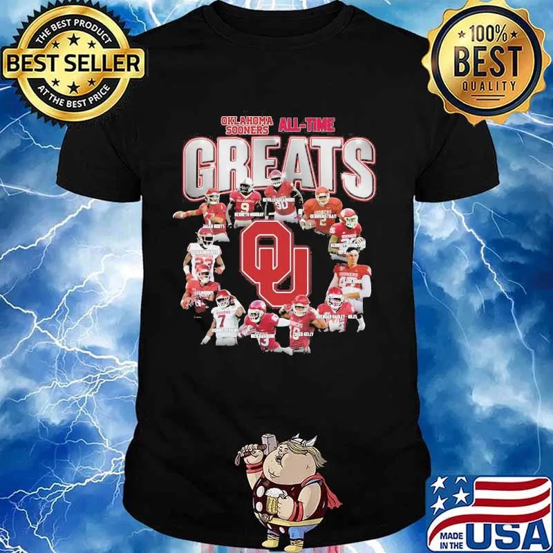 Oklahoma Sooners All Time Greats Player Team Football Shirt
