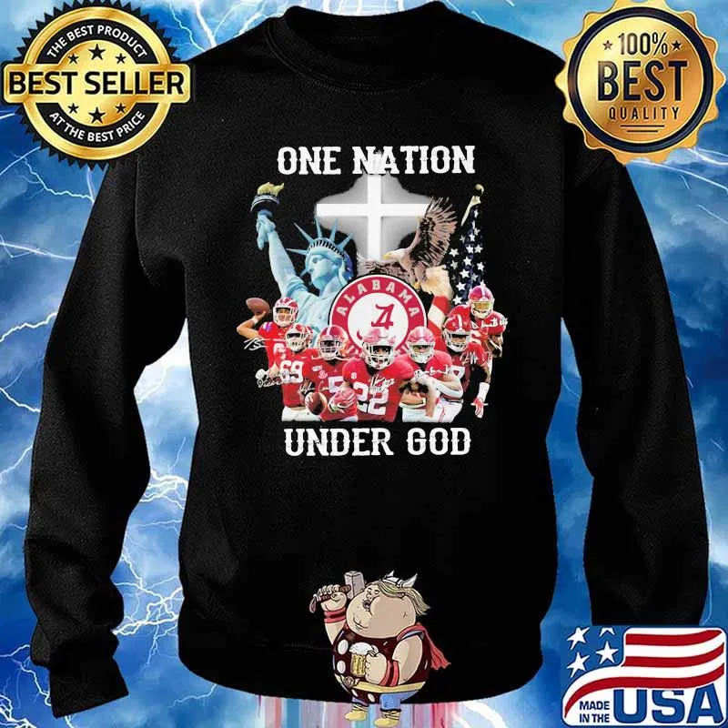 One Nation Under God Football Team Alabama Shirt Sweater