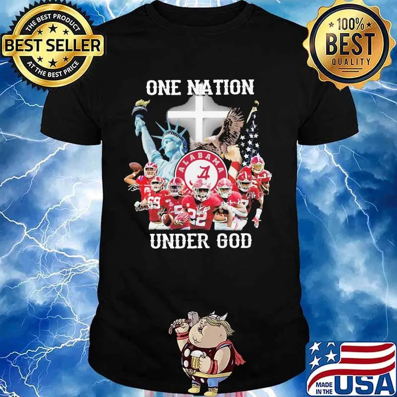 One Nation Under God Football Team Alabama Shirt