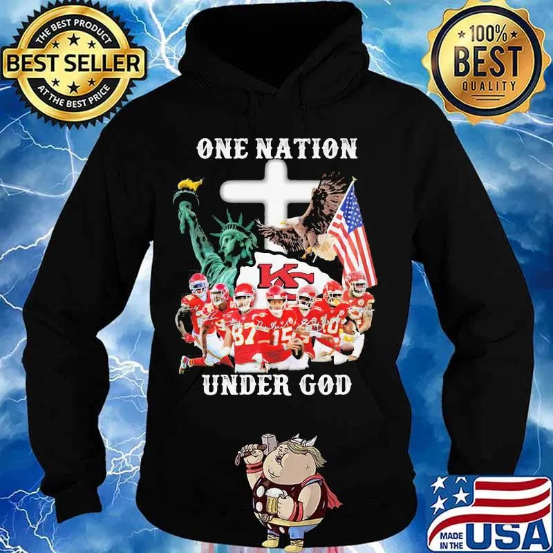 One Nation Under God Liberies American Flag Shirt Hoodie