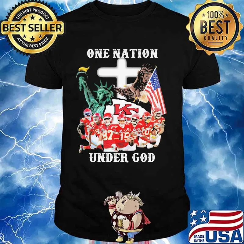 One Nation Under God Liberies American Flag Shirt