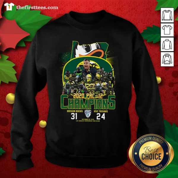 Original 2020 Pac 12 Champions Oregon Ducks Usc Trojans Shirt - Image 2