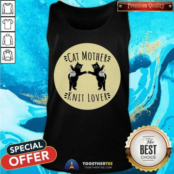 Original Cat Mother Knit Lover Shirt - Image 3