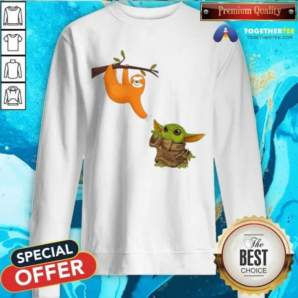 Perfect Baby Yoda And Sloth Shirt - Image 4