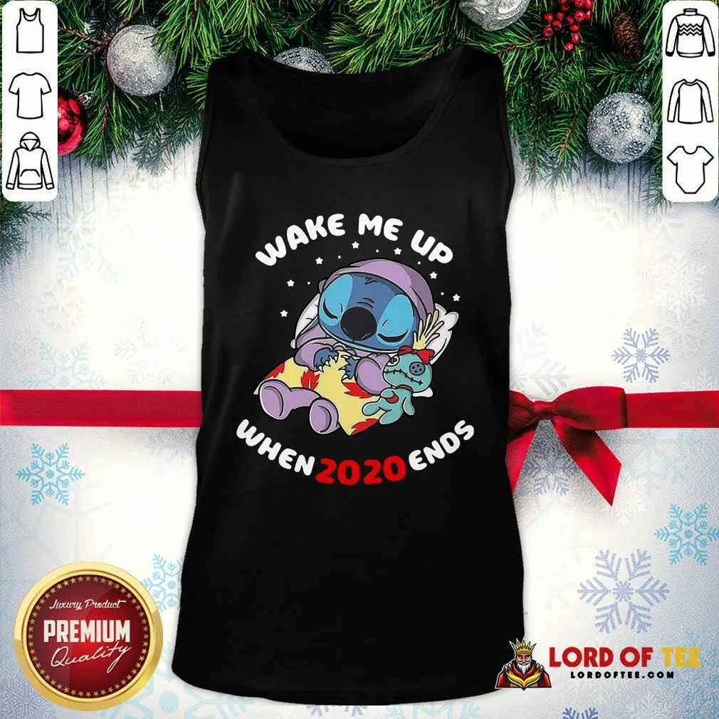 Perfect Stitch Wake Me Up When 2020 Ends Shirt - Image 4