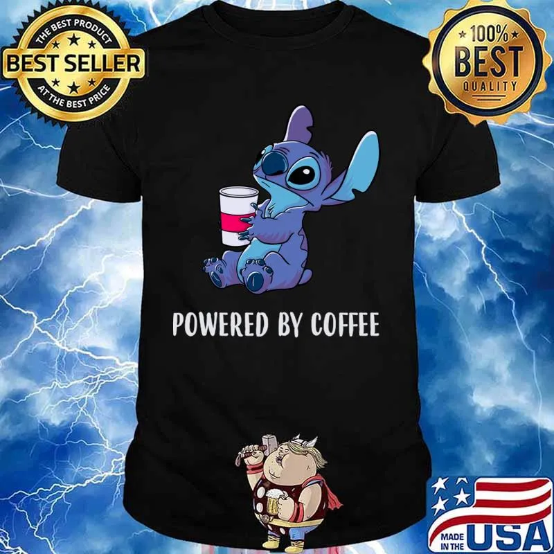 Powered By Coffee Stitch Shirt