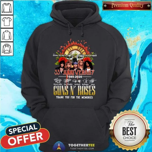 Premium Guns N Roses 35th Anniversary Signatures Shirt - Image 5
