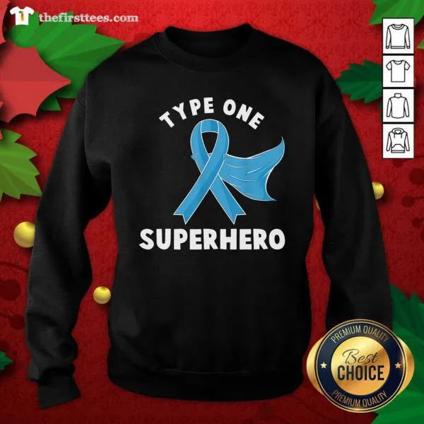 Pretty Type One Superhero Diabetes Awareness Diabetic Shirt - Image 2