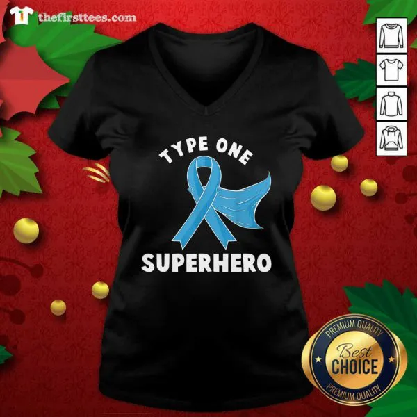 Pretty Type One Superhero Diabetes Awareness Diabetic Shirt - Image 3