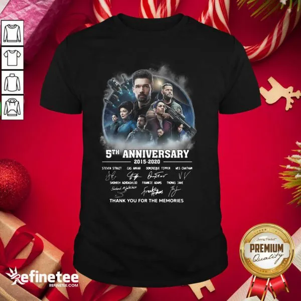 Pro The Expanse 5th Anniversary 2015 2020 Thank You For The Memories Signatures Shirt