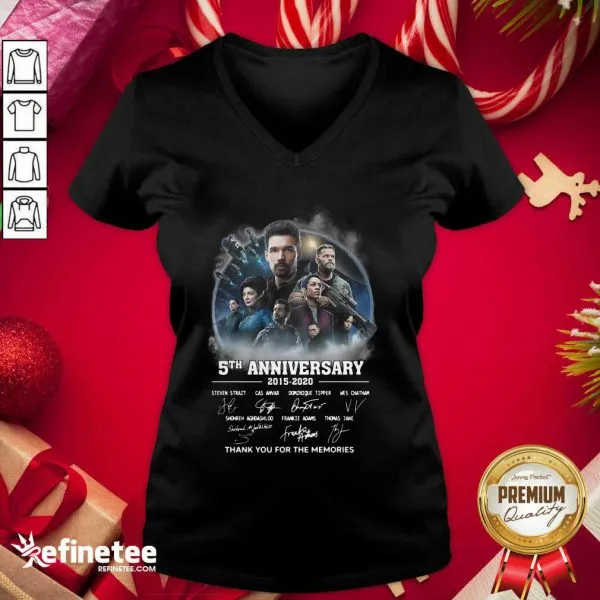Pro The Expanse 5th Anniversary 2015 2020 Thank You For The Memories Signatures Shirt - Image 2