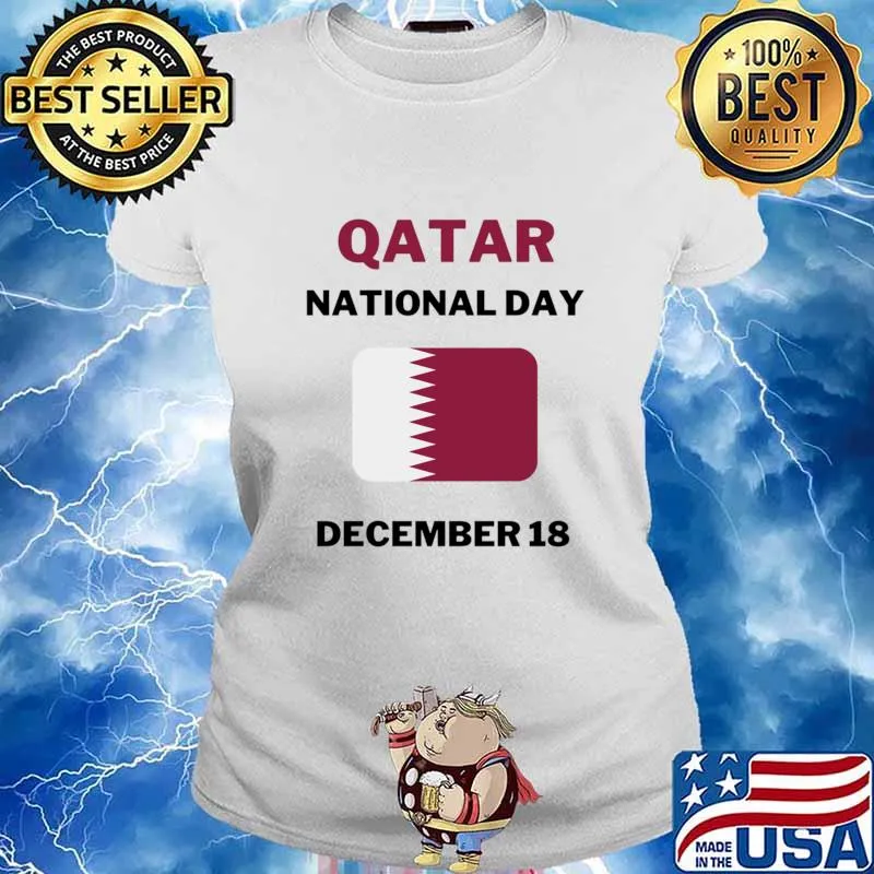 Qatar National Day 2020 December 18 Qatar Flag Shirt Ladies tee