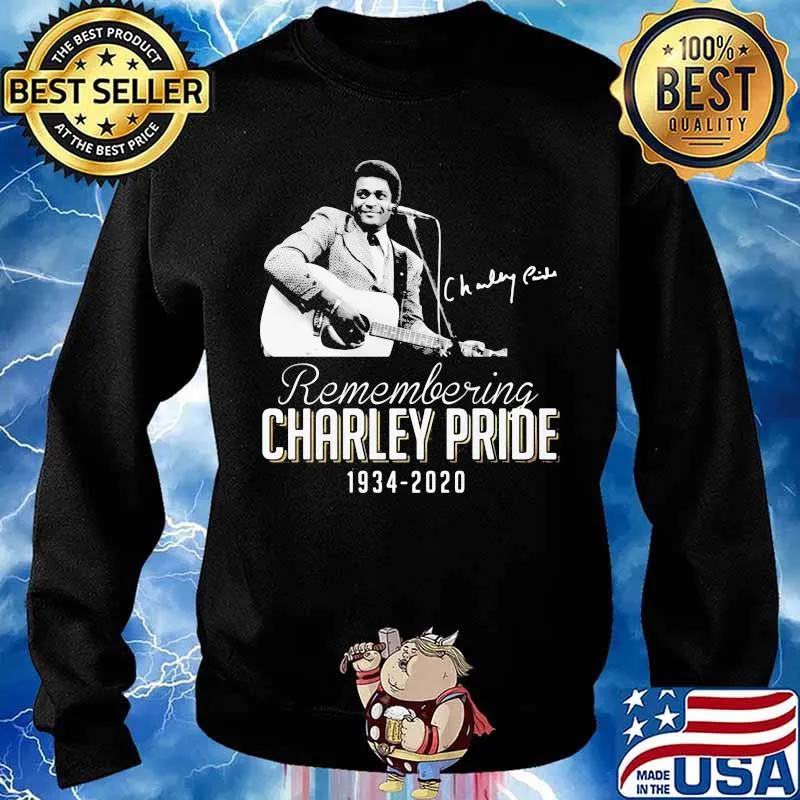 Remembering Charley Pride 1934 2020 Guitar Signature Shirt Sweater