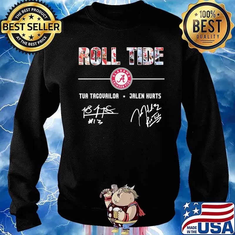 Roll Tide Tua Tagovailoa Jalen Hurt Signature Shirt Sweater
