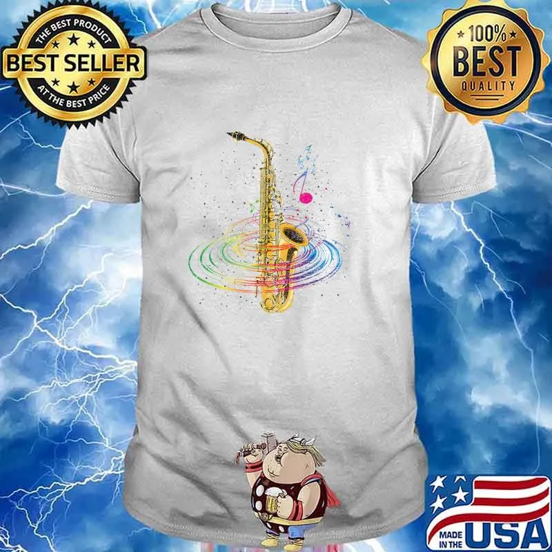 Saxophonist Music Notes Saxophone Shirt