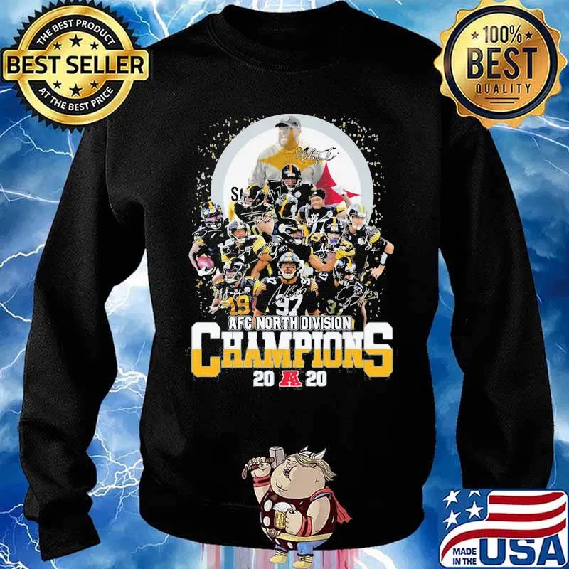 Signature Player Team Steelers Football Afc North Division Champion 2020 Shirt Sweater