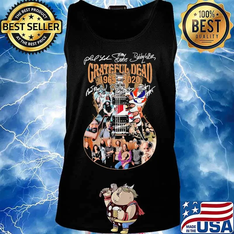 Signatures Grateful Dead 1965-2020 Guitar Shirt Tank top
