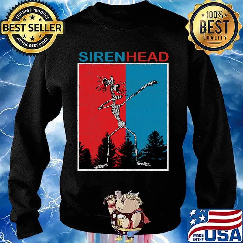 Siren Head Creepy Forest Dabbing Shirt Sweater