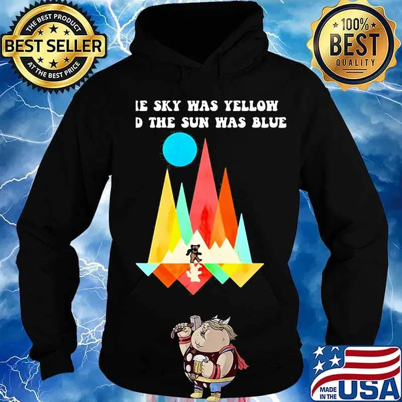 Sky Was Yellow The Sun Was Blue Grateful Dead Dancing Bear Shirt Hoodie