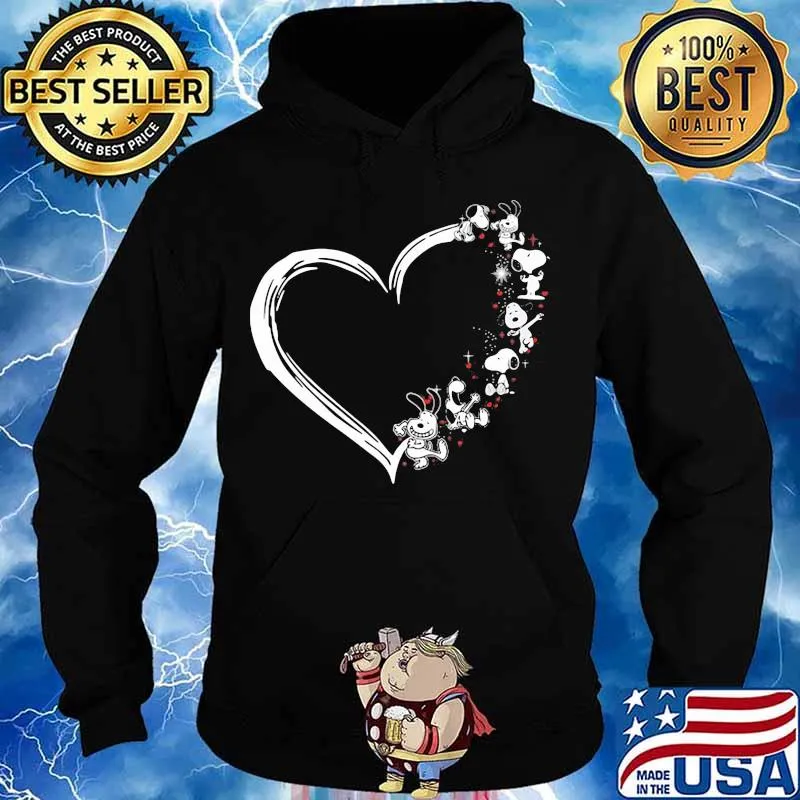 Snoopy Love Heart Merry Xmas Shirt Hoodie