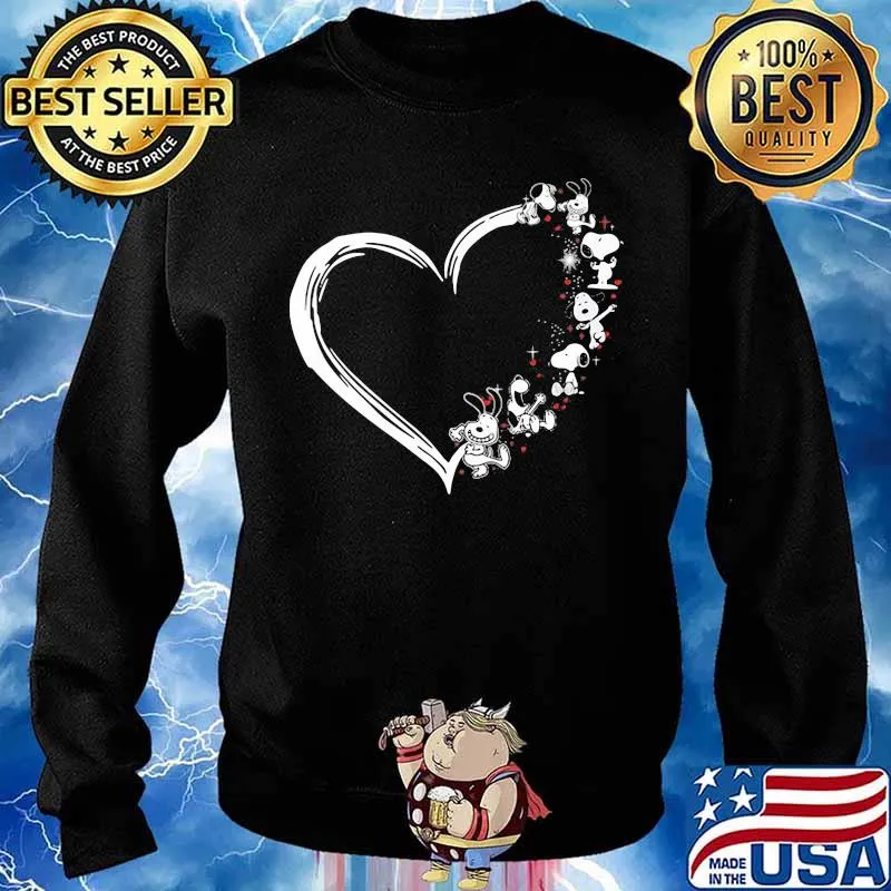 Snoopy Love Heart Merry Xmas Shirt Sweater