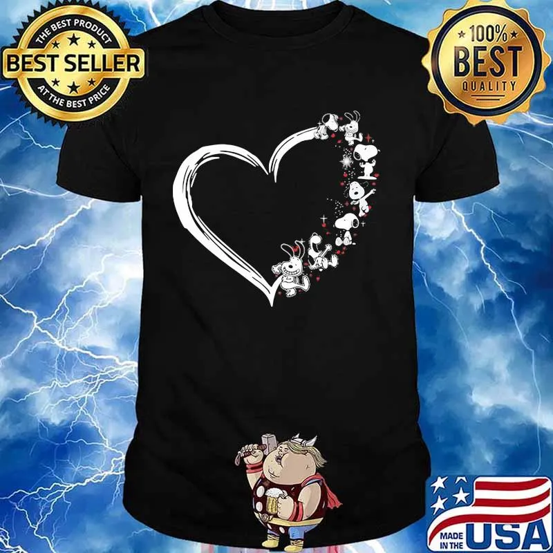 Snoopy Love Heart Merry Xmas Shirt