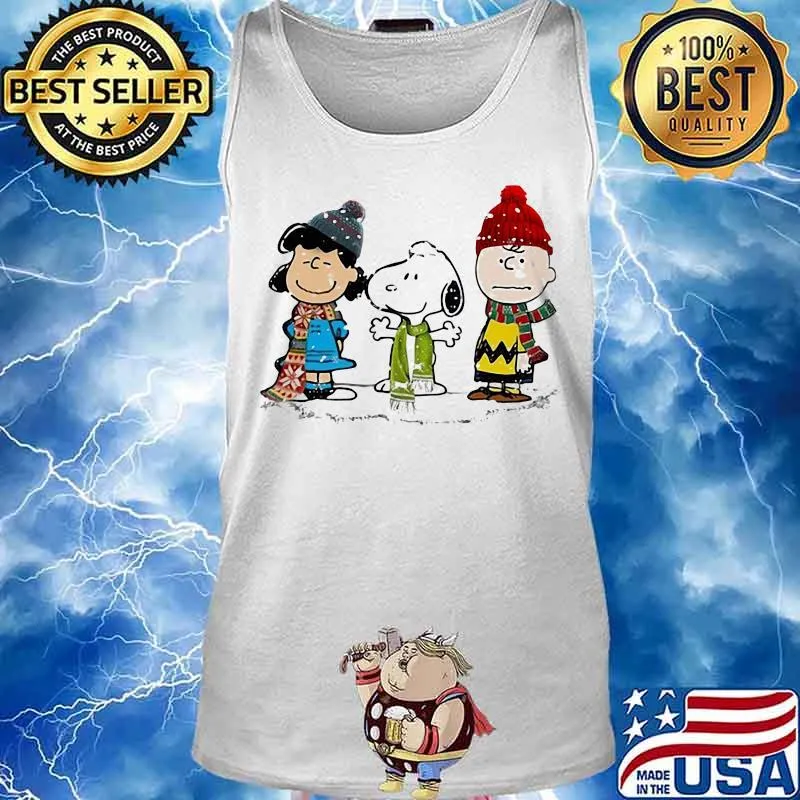 Snoopy Peanuts Merry Christmas Shirt Tank top