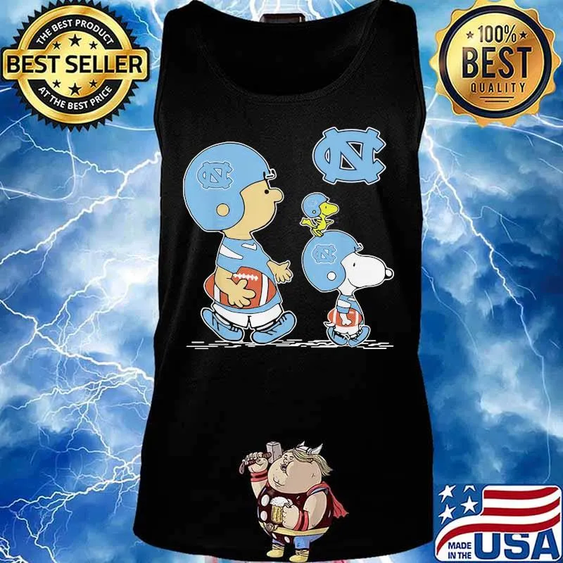 Snoopy Woodstock Wear Hat North Carolina Tar Heels Football Shirt Tank top