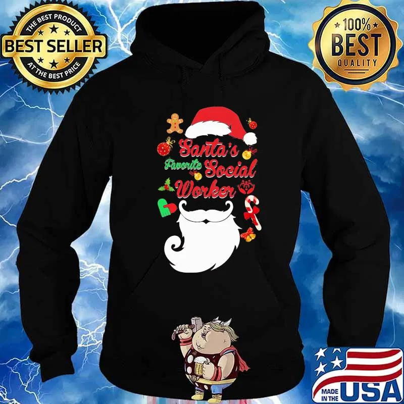 Social Worker Santa's Favorite Christmas s Hoodie