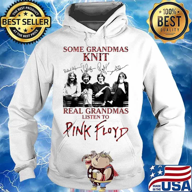 Some Grandmas Knit Real Grandmas Listen To Pink Floyd Band Music Signature Shirt Hoodie