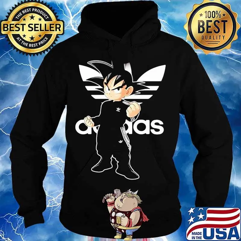 Songoku Dragon Ball Adidas Logo Shirt Hoodie