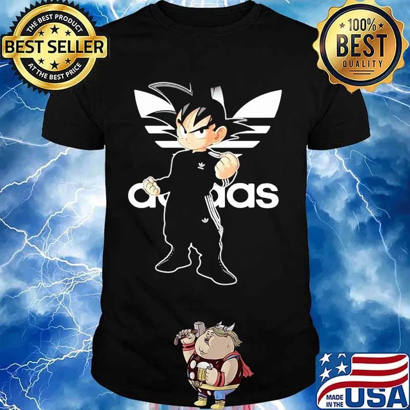 Songoku Dragon Ball Adidas Logo Shirt